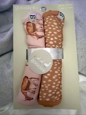 Goosies Bamboo Burp Cloth Set of 2 | Super Soft | NWT